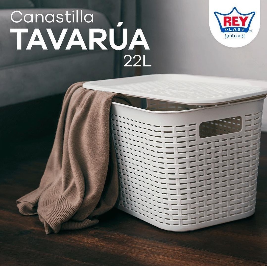 Canastilla Canasta Organizadora Multiusos Rattan 22 Litros - Imagen 9