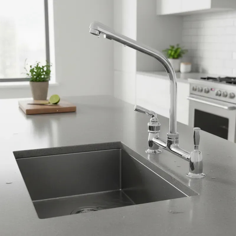Combinación Llave Grifo Lavaplatos Fregadero Sibari Stretto