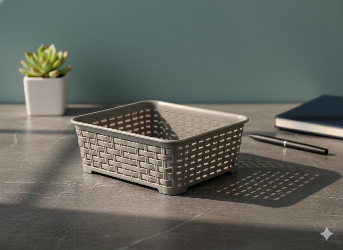 Canastilla Canasta Organizadora Multiusos Rattan 1.4 Litros - Imagen 10