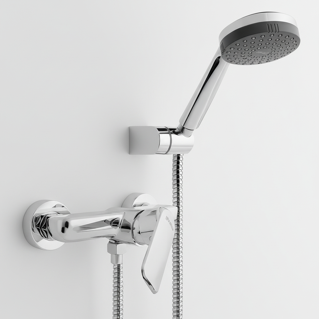 Monomando Llave Grifo Ducha Marsella Marca Stretto Cromo - Imagen 2