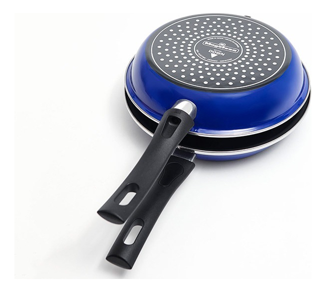 Sarten Duo Omeletera Antiadherente 24cm Magefesa Azul 2.5l - Imagen 4