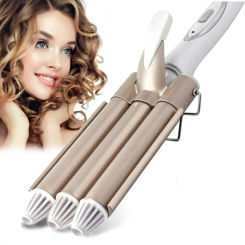 Ondulador Rizador De Pelo Profesional Triple - Imagen 9
