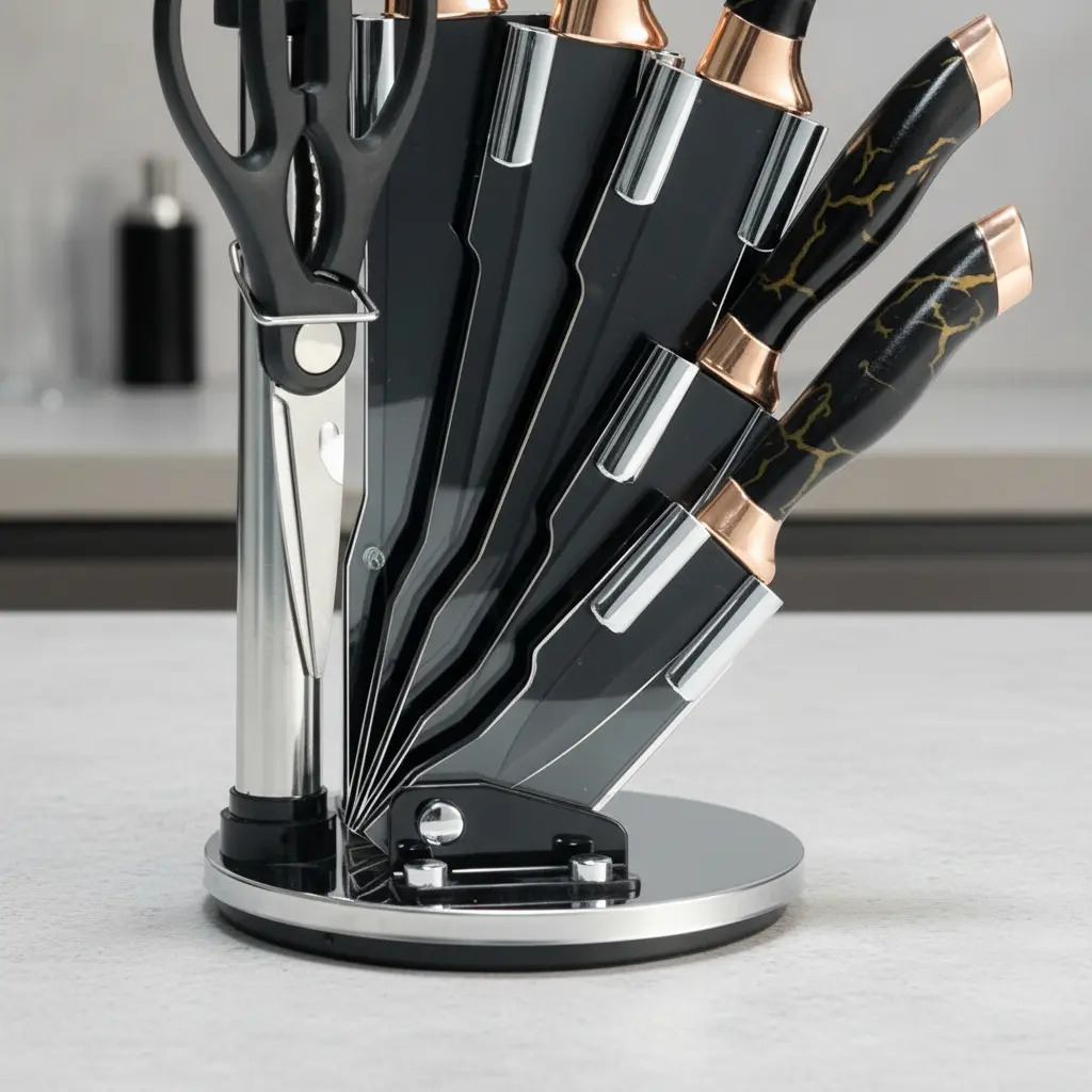 Set De Cuchillos Premium 8 Piezas Con Soporte Giratorio - Imagen 17