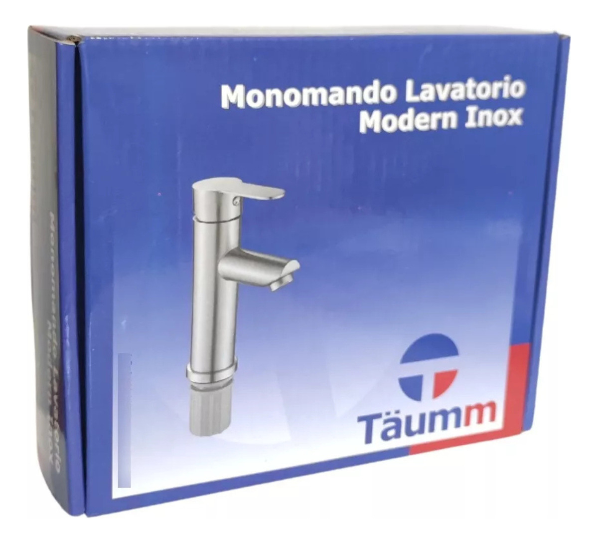 Monomando Lavatorio Lavamanos Modern Inox Plateado Taumm - Imagen 10