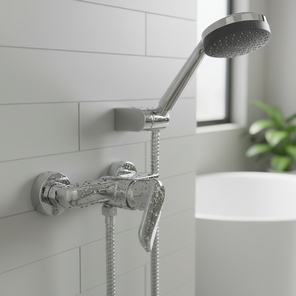 Monomando Llave Grifo Ducha Marsella Marca Stretto Cromo - Imagen 4