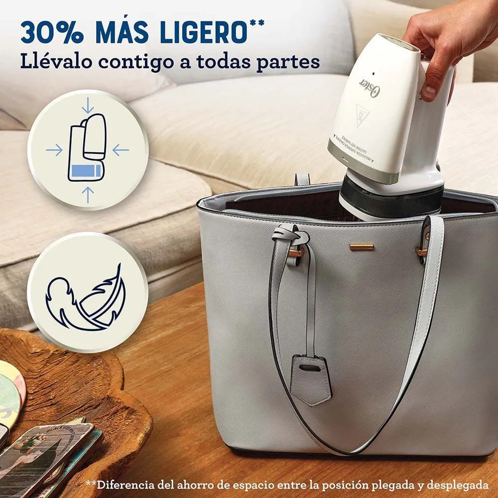 Plancha Vaporizador De Prendas De Mano Plegable Marca Oster - Imagen 8
