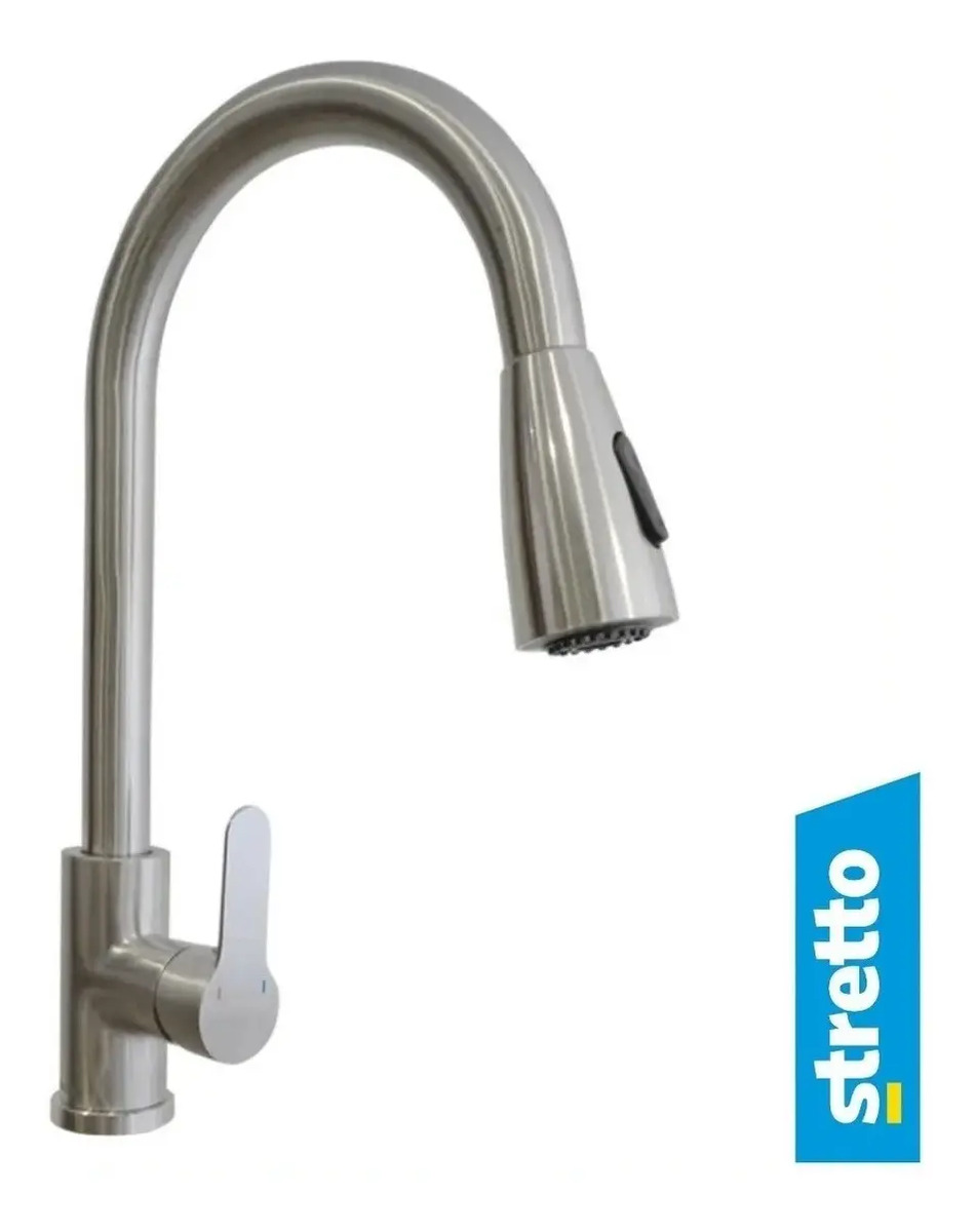 Monomando Lavaplatos Llave Extraíble Modelo Veletri Stretto - Imagen 2