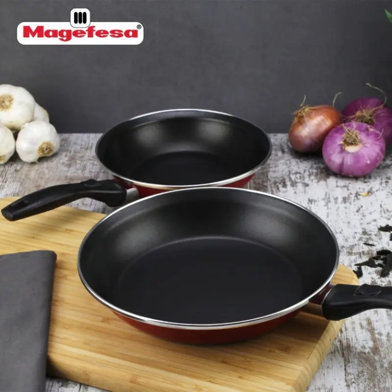 Set 3 Sartenes De Acero Vitrificado 18 20 24 Cm Magefesa - Imagen 3
