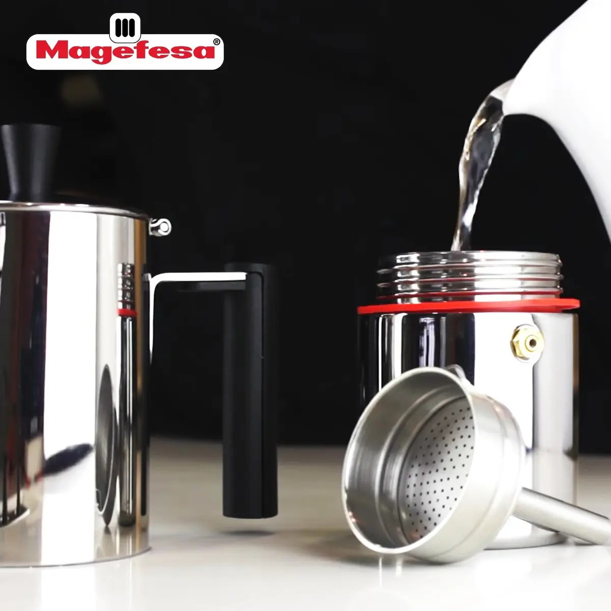 Cafetera Nova Capri Magefesa En Acero Inoxidable 6 Tazas - Imagen 5