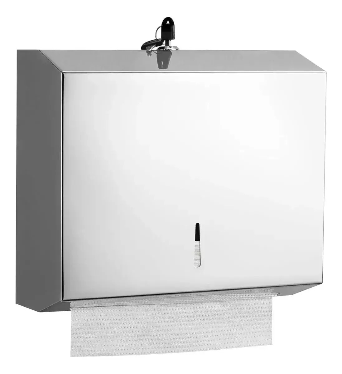 Dispensador De Toalla Interfoliada Acero Inoxidable C/llaves - Imagen 2