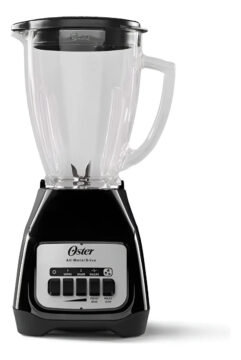 Oster Licuadora 2 Vel Vaso 1.5 L Base Plateada Negra Potente