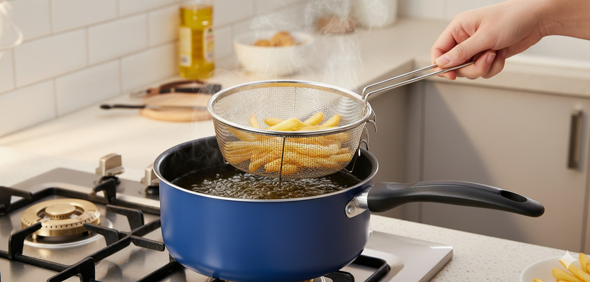 Sartén Freidora Olla Multiusos 22 Cm 3.1 Litros Marca Dc
