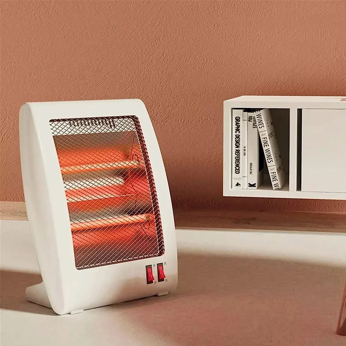 Estufa Calentador Cuarzo 2 Niveles Con Antivuelco 800w - Imagen 4