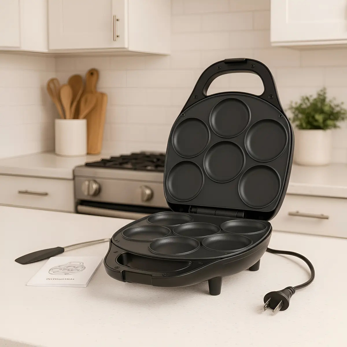 Tostador De Arepa Marca Ackiliss Para 6 Unidades Negro - Imagen 2