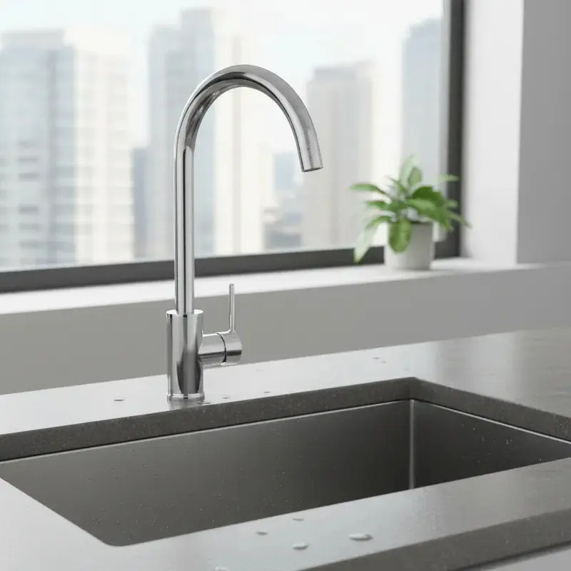 Monomando Llave Grifo Lavaplatos Vertical Nashville Pmb
