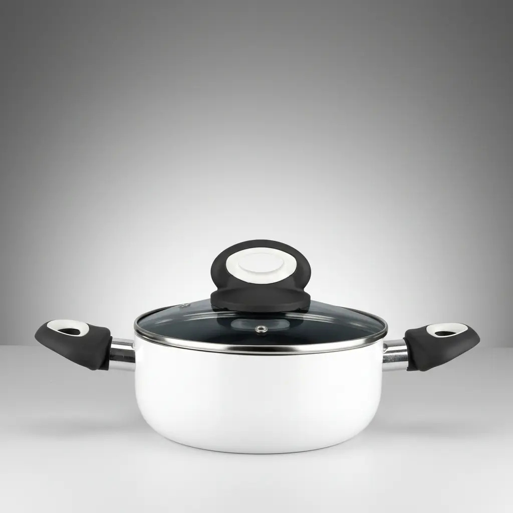 Olla Magefesa De 18 Cm Mod Antartida Color Blanco