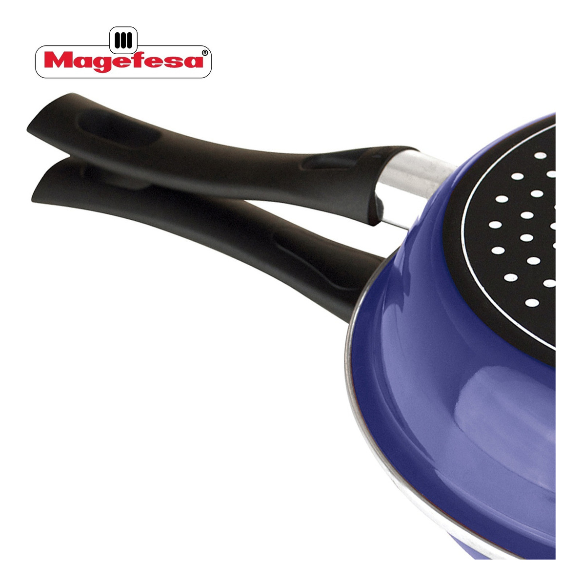 Sarten Duo Omeletera Antiadherente 24cm Magefesa Azul 2.5l - Imagen 10