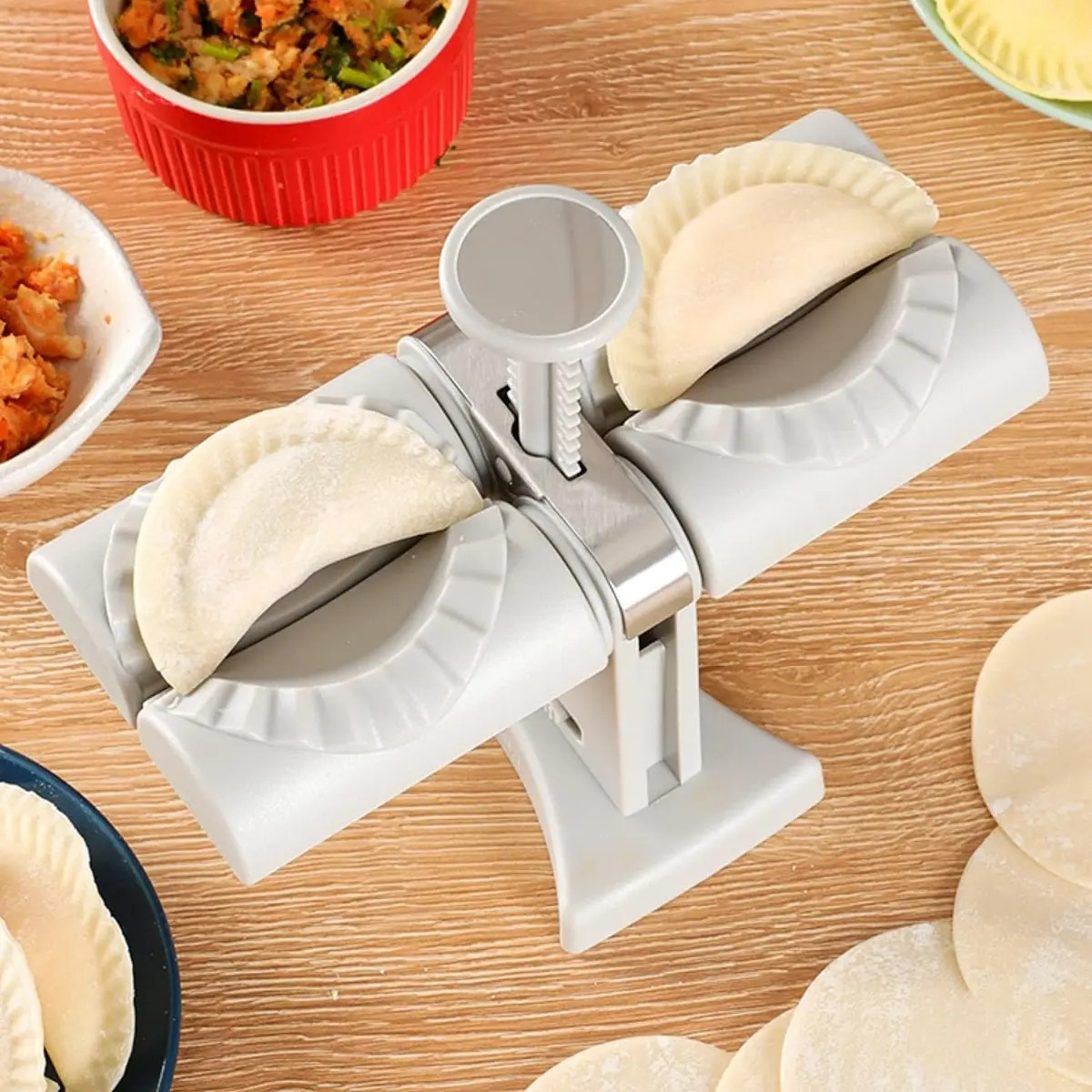 Prensa Para Empanadas Molde Empanada Cocktail Maquina Manual - Imagen 6