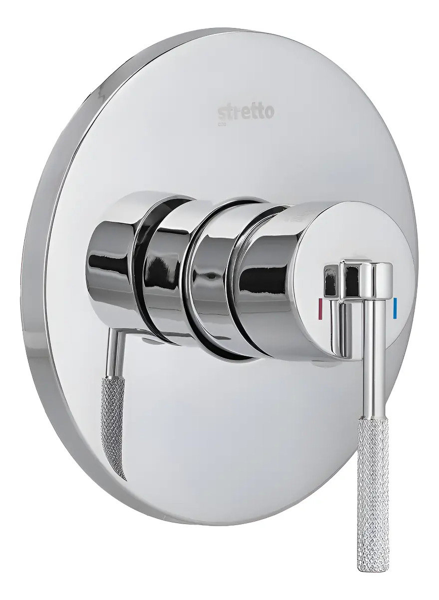 Monomando Empotrado Para Ducha Stretto Amalfi Cromado