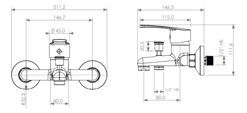 Monomando Llave Grifo Para Tina Ducha Modelo Alabama Pmb - Imagen 3