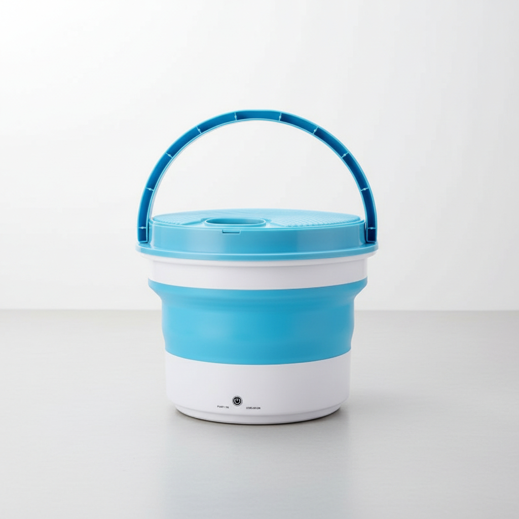 Mini Lavadora Plegable Portatil Ultrasonica Ropa Liviana - Imagen 7