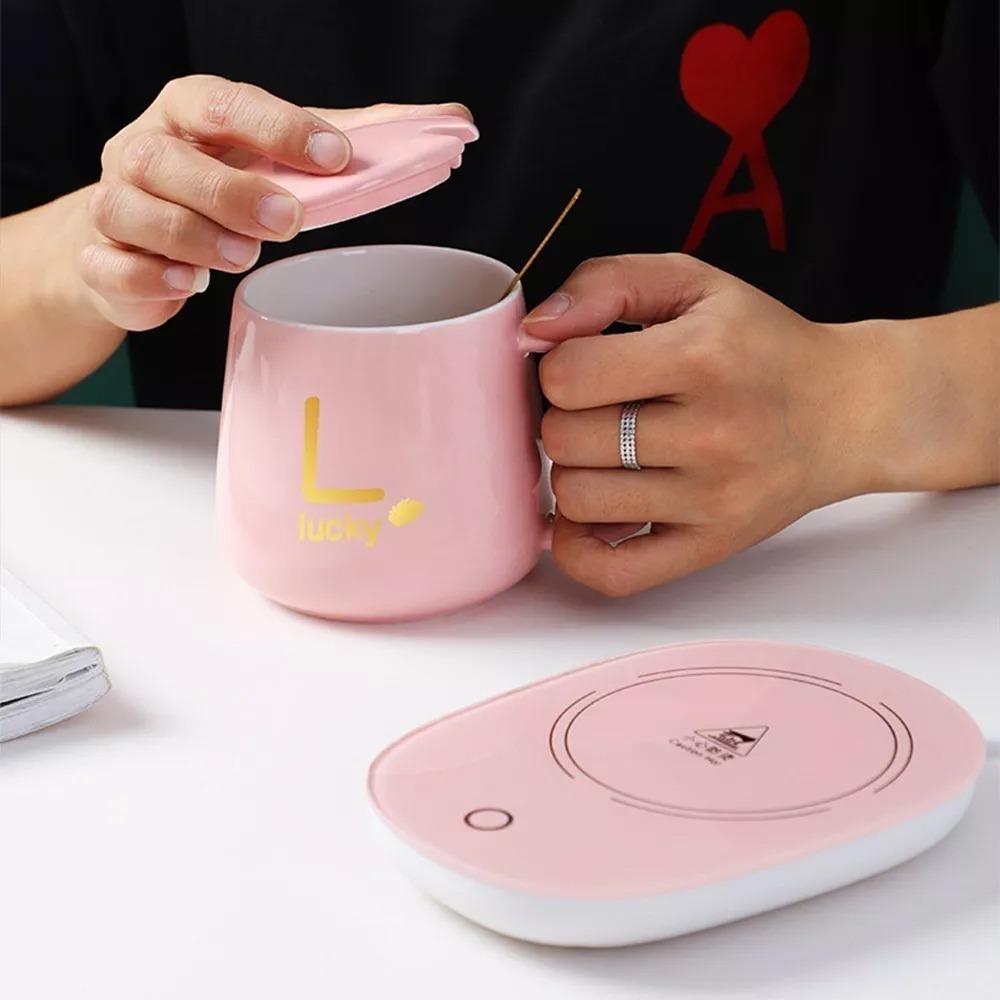 Taza Con Tapa Y Con Calentador Eléctrico Y Cuchara - Imagen 15