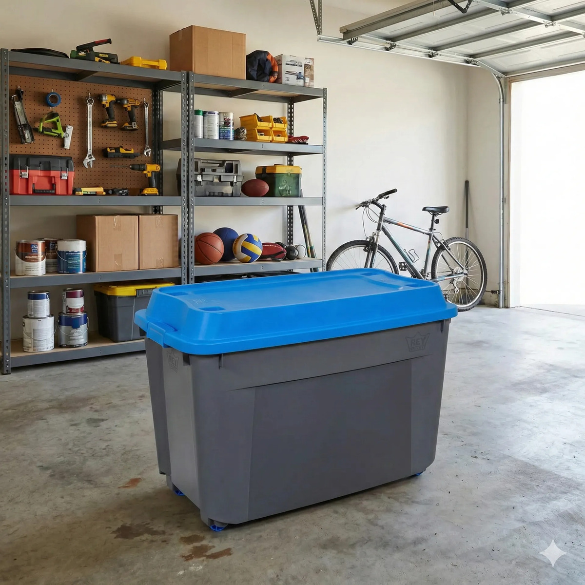 Bodega Baul Organizador Con Ruedas 210 Litros Marca Reyplast - Imagen 3