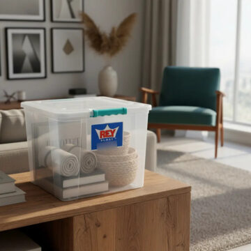 Caja Organizadora Almacenamiento 50 Litros Modelo Suprema Marca Reyplast