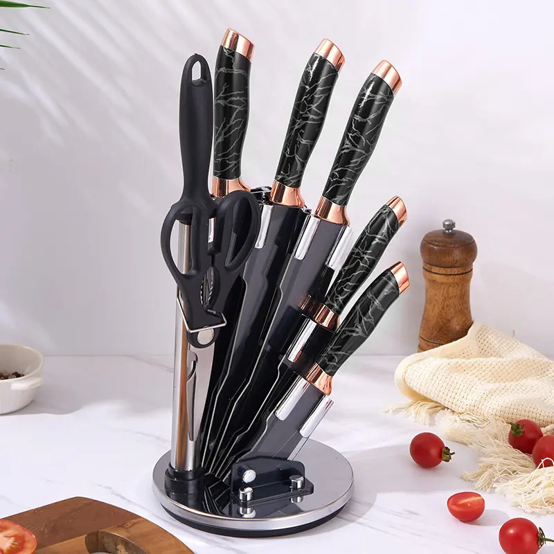 Set De Cuchillos Premium 8 Piezas Con Soporte Giratorio - Imagen 21