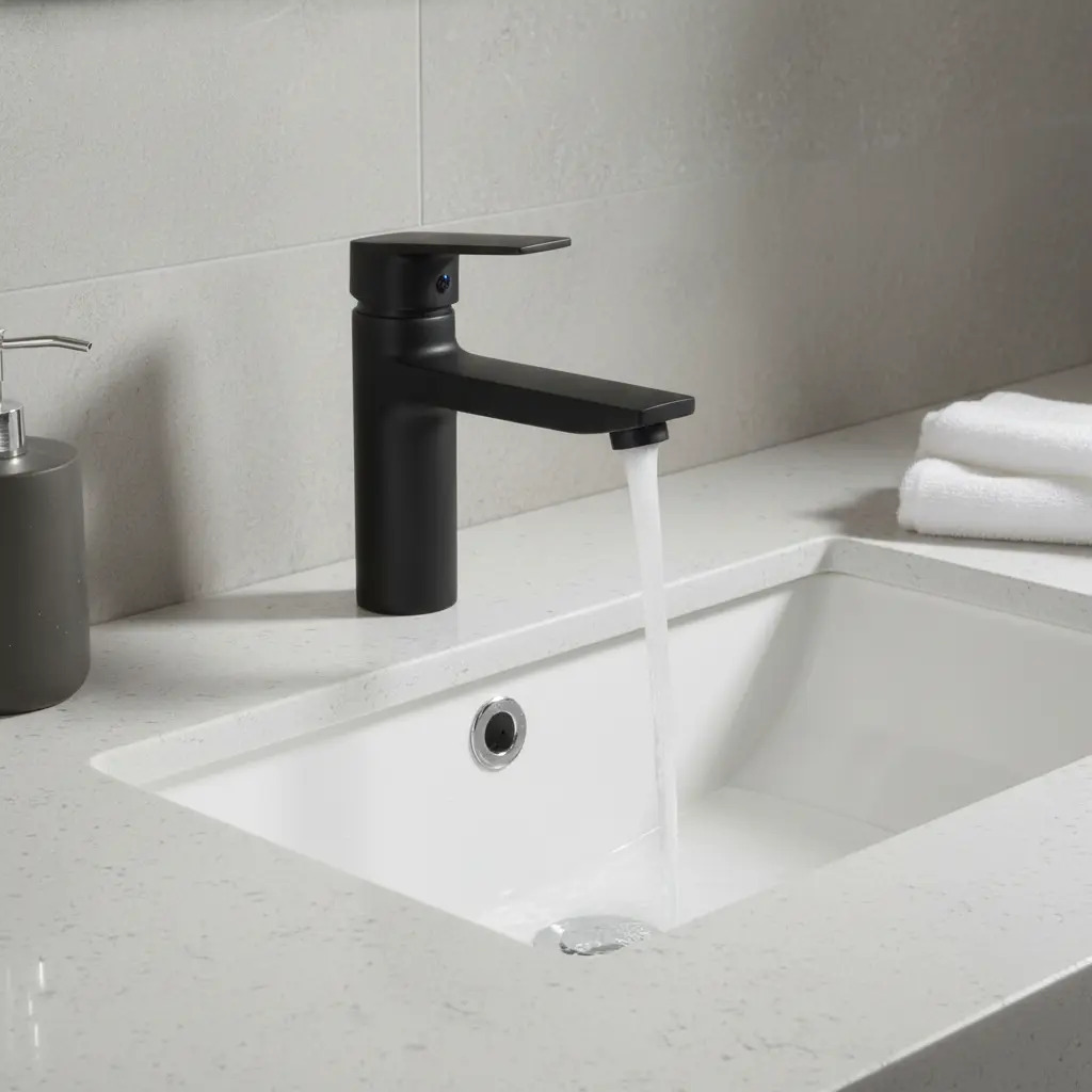 Monomando Llave Grifo Lavatorio Modelo Notte Marca Taumm - Imagen 2