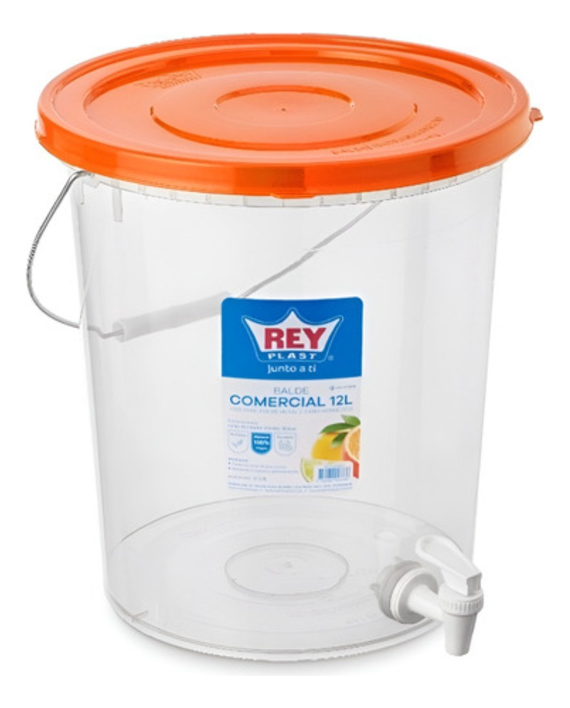 Balde Dispensador Contenedor Comercial Con Grifo Caño 12 Lts - Imagen 9