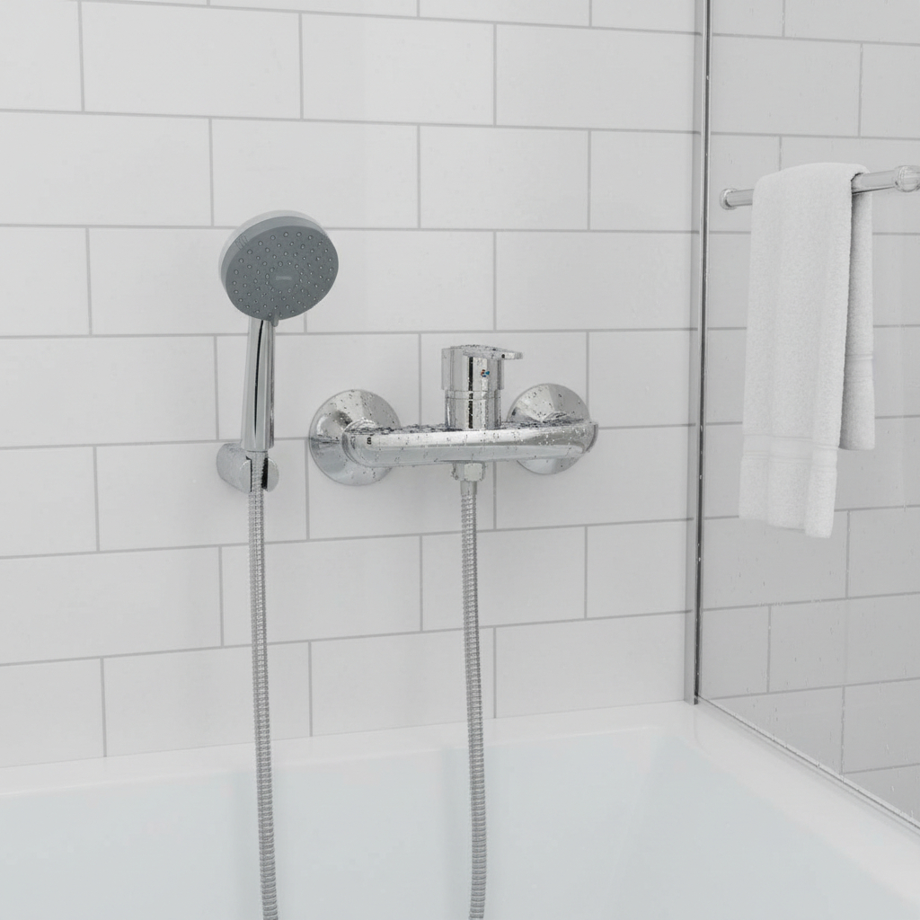 Monomando Llave Grifo Ducha Modelo Carmina Stretto Cromo - Imagen 3