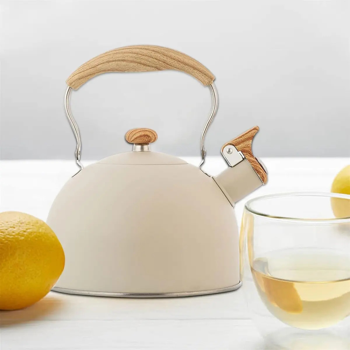 Tetera Hervidor Vintage De Acero Inoxidable Marca Vitta 2,5l