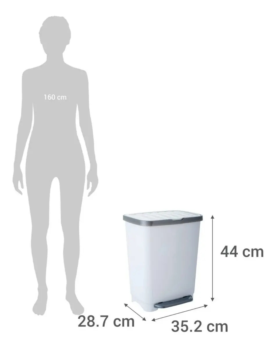 Basurero De Pedal Modelo Kleine 25 Litros - Imagen 3