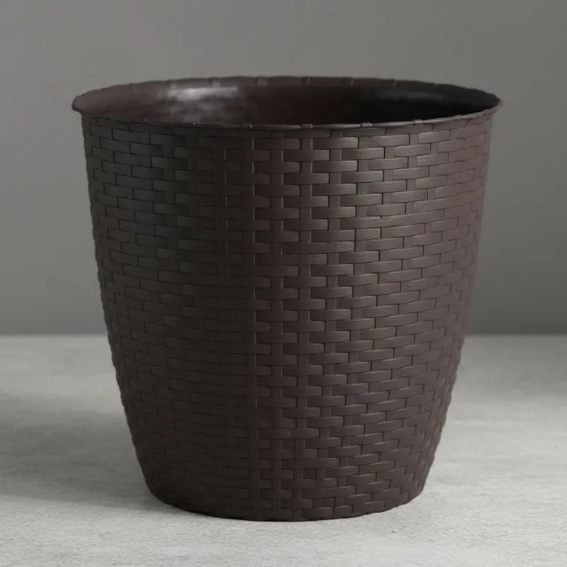 Maceta Macetero Redondo Estilo 33x30 Cm Ratan Reyplast - Imagen 4