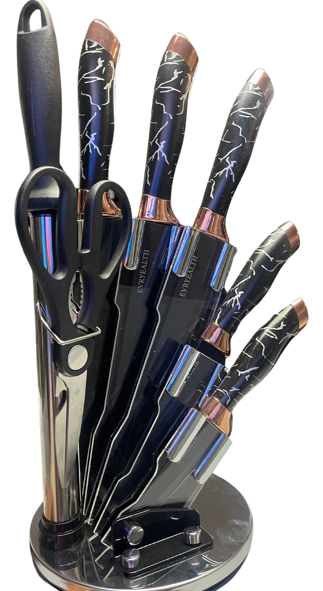 Set De Cuchillos Premium 9 Piezas Con Soporte Giratorio - Imagen 27