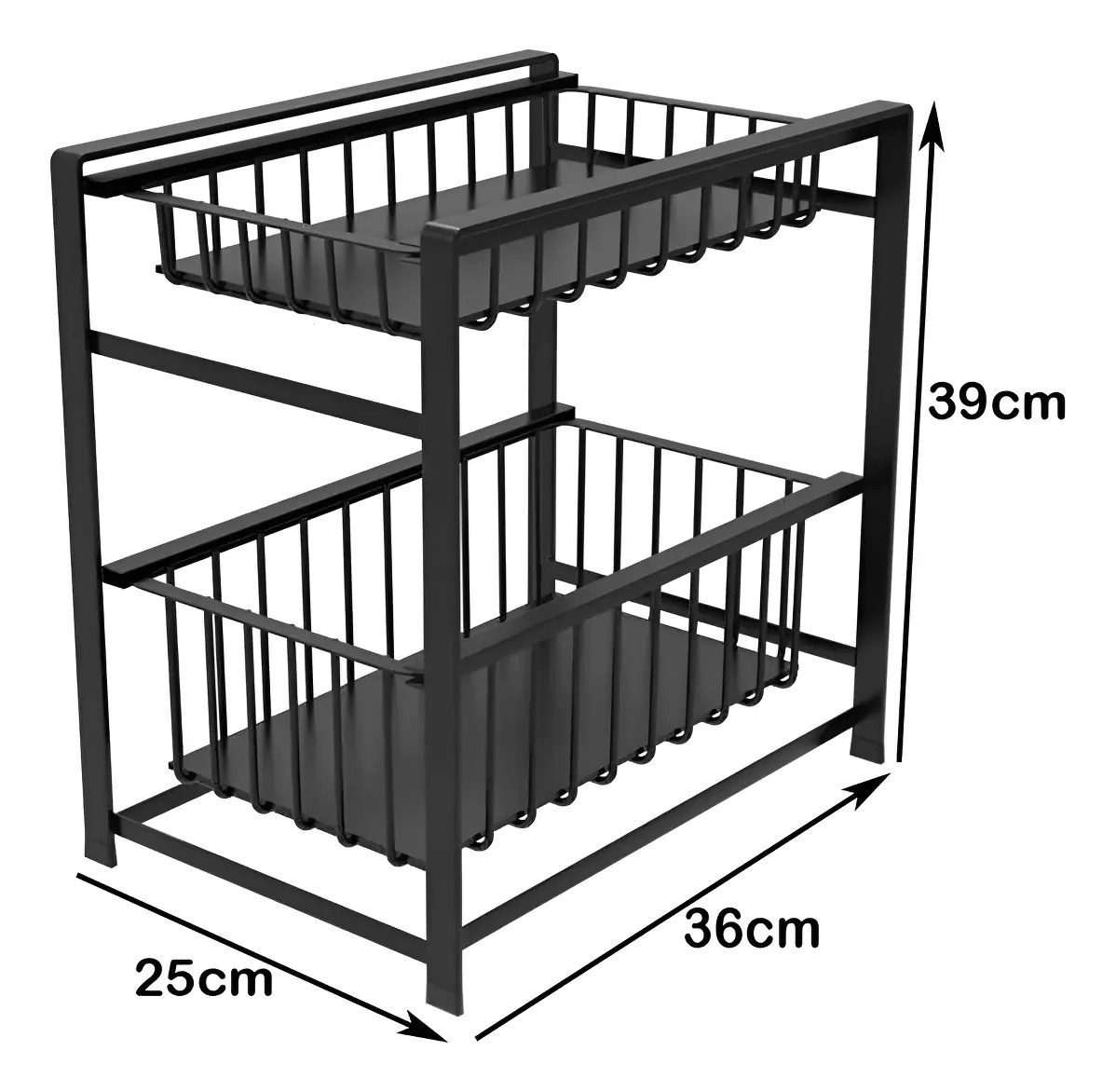Oganizador Rack De Especias Cocina Multifuncional 2 Niveles - Imagen 8
