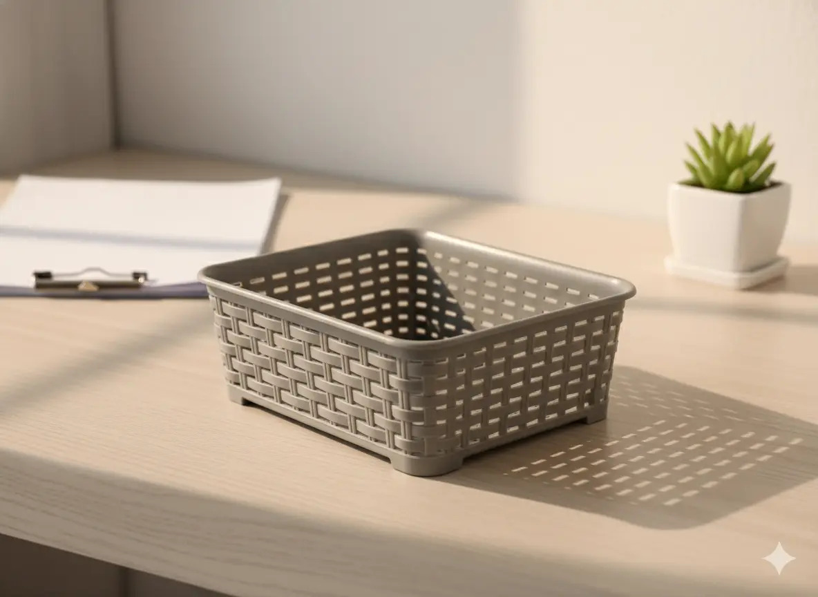 Canastilla Canasta Organizadora Multiusos Rattan 1.4 Litros - Imagen 9