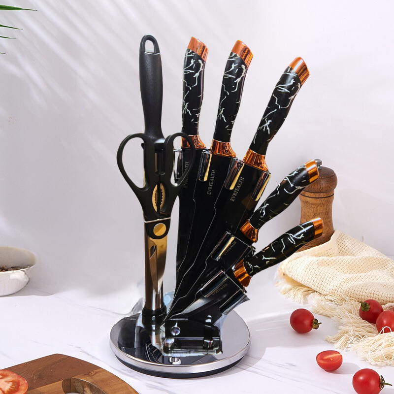 Set De Cuchillos Premium 8 Piezas Con Soporte Giratorio - Imagen 23