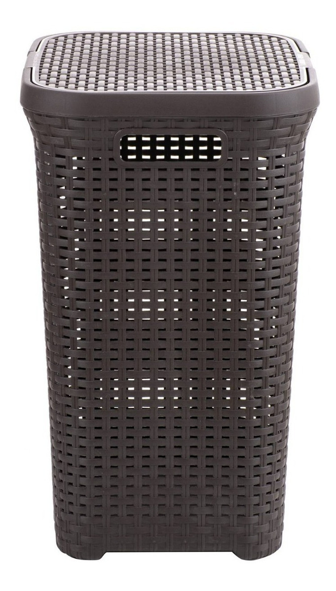 Cesto Canasto Para Ropa Ratan 60 Litros Con Tapa Reyplast - Imagen 12