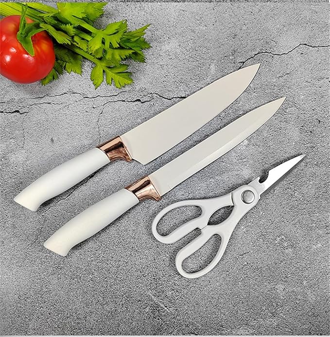 Set De Cuchillos Premium 9 Piezas Con Soporte Giratorio Liso - Imagen 14