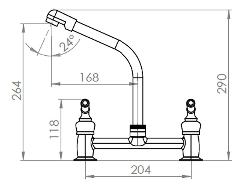 Combinación Llave Grifo Lavaplatos Fregadero Sibari Stretto - Imagen 5
