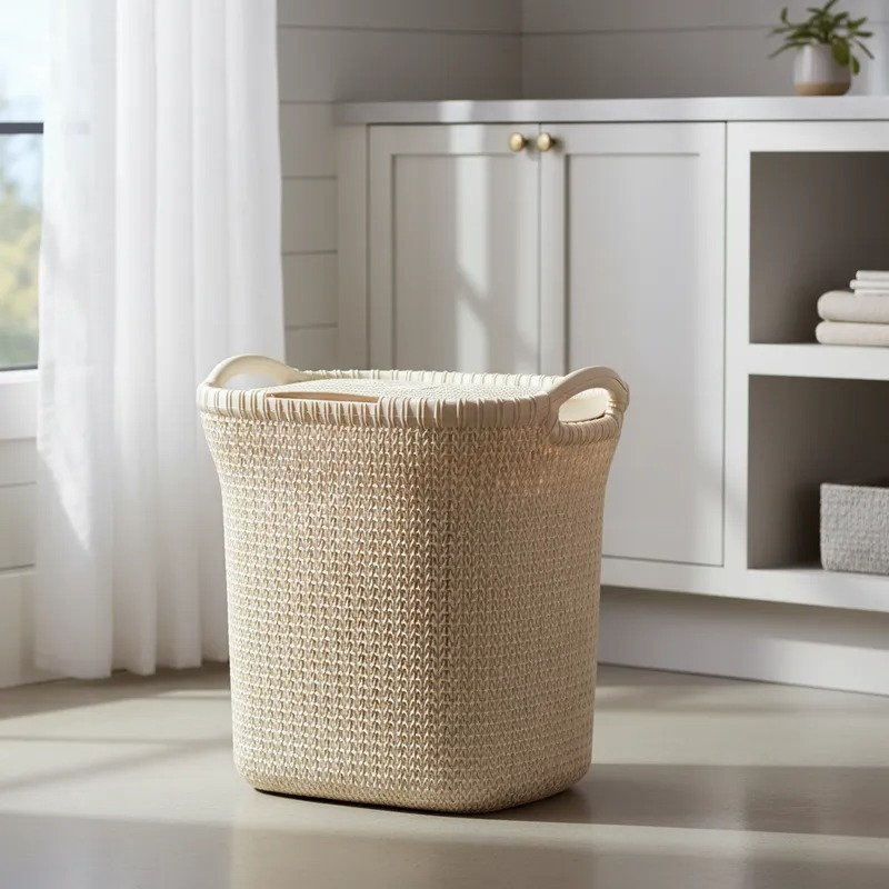 Moderno Cesto Canasto Para Ropa Khipu 40 Litros Con Tapa - Imagen 12
