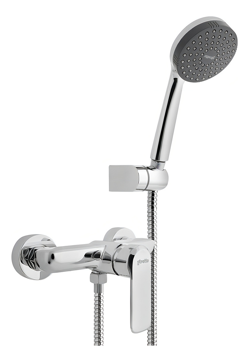Monomando Llave Grifo Ducha Marsella Marca Stretto Cromo - Imagen 10