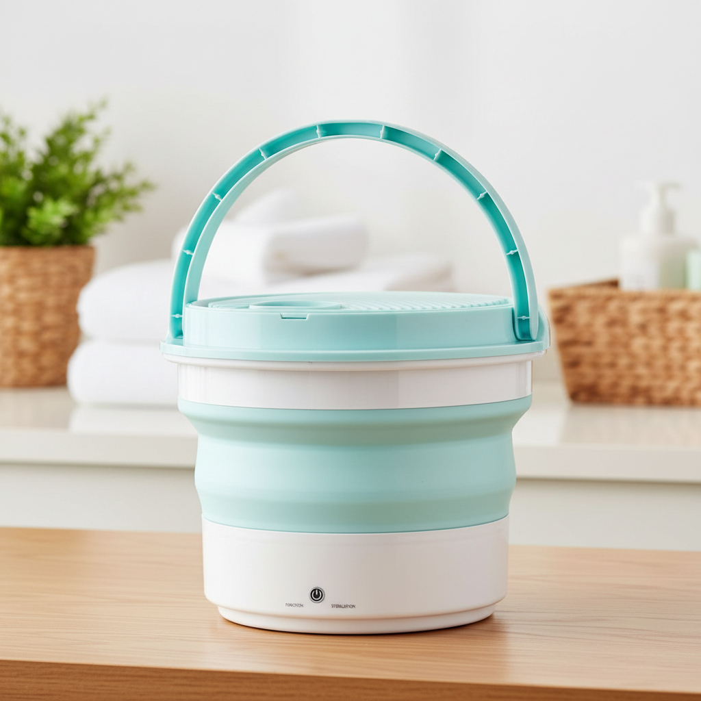 Mini Lavadora Plegable Portatil Ultrasonica Ropa Liviana - Imagen 21