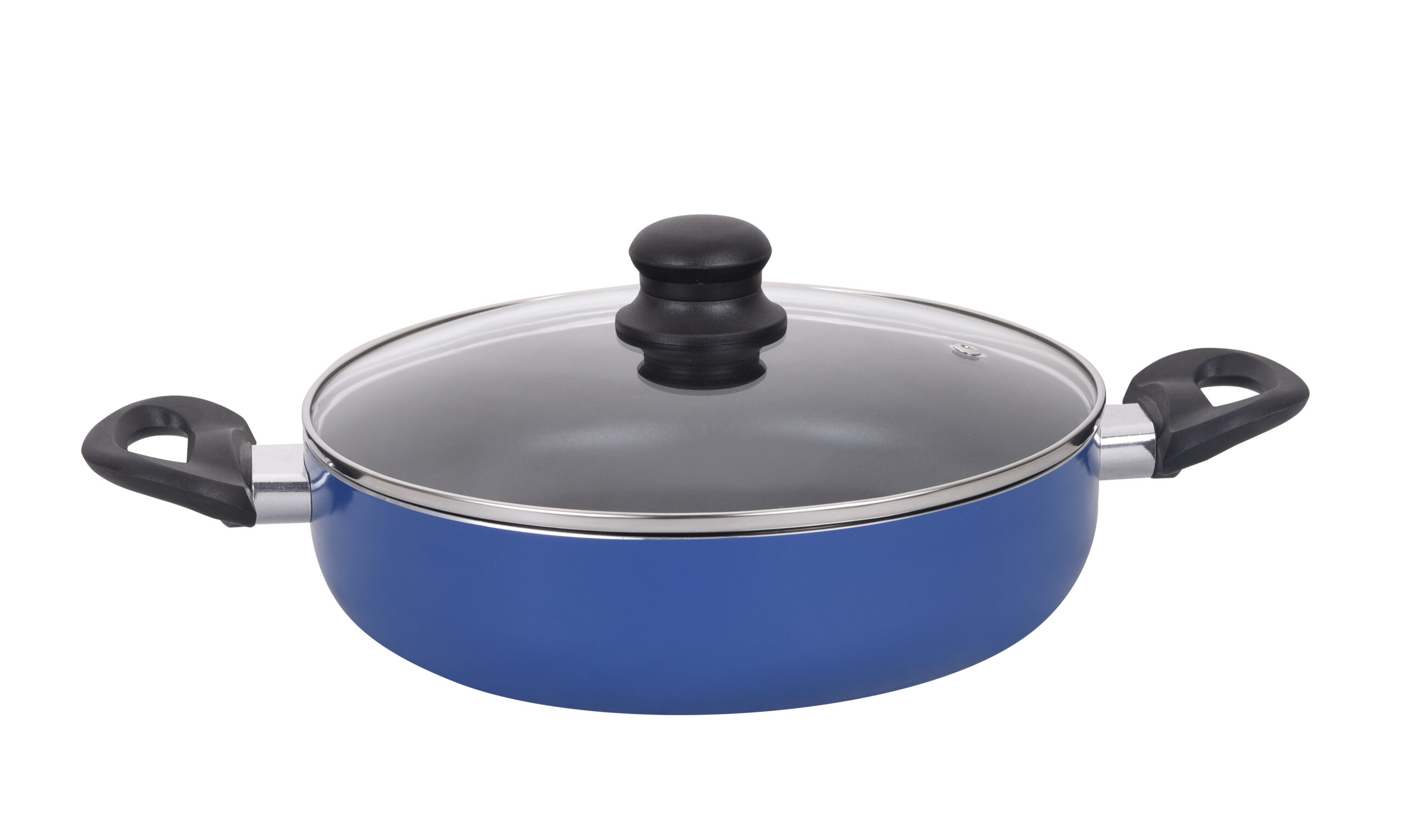 Olla Arrocera Cacerola Antiadherente 24cm Marca Dc Azul Acero - Imagen 2