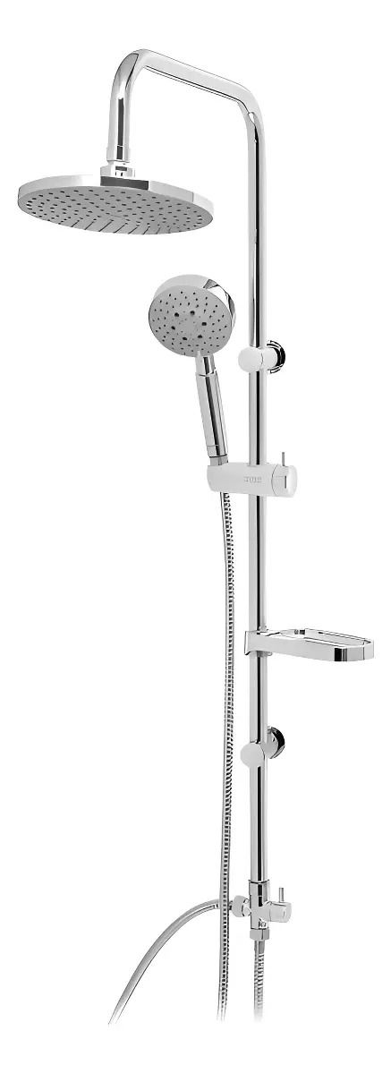 Columna De Ducha Grifo Plato Llave Modelo Venti Cromo