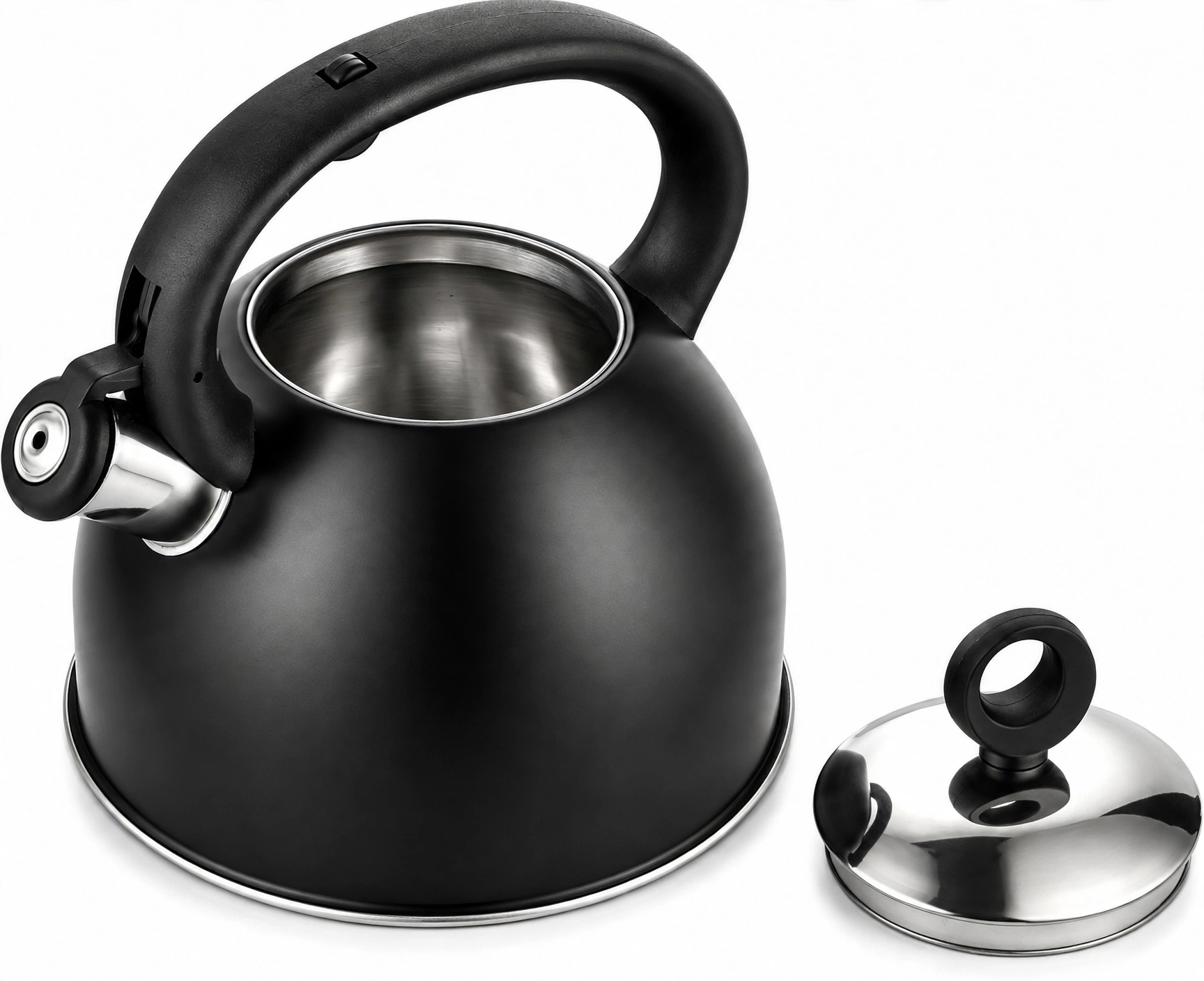 Tetera 2,5 Litros Acero Inox Modelo Dark Marca Vitta - Imagen 3