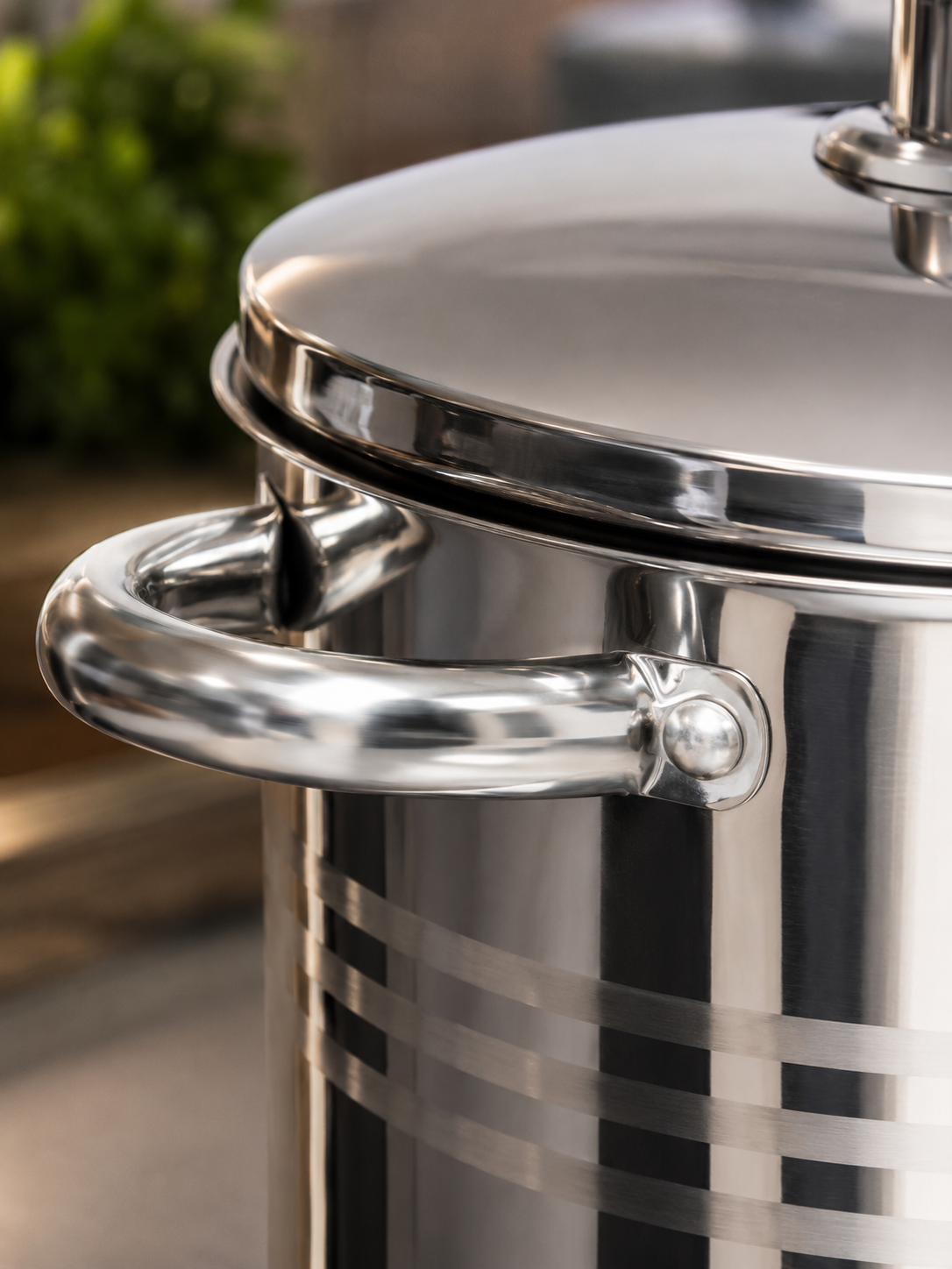 Cacerola Acero Inoxidable 28 Cm 10 Litros 0.6 MM Modelo Oslo Marca Vitta - Imagen 7