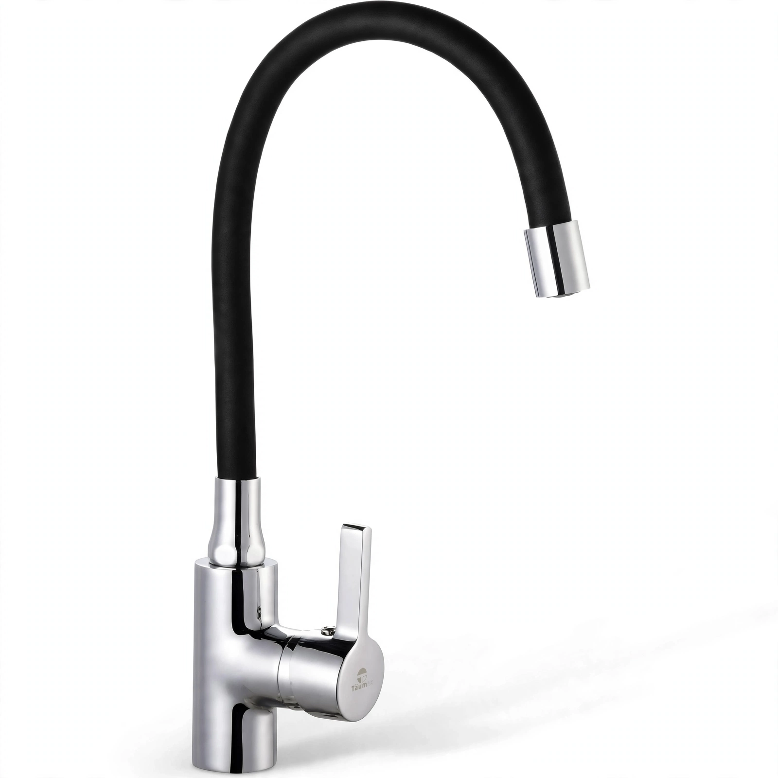 Monomando Llave Grifo Con Cuello Flexible Para Lavaplatos Marca Taumm Color Negro - Imagen 5